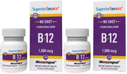 Superior Source No Shot B-12 dissolving tablet under tongue for fast energy support