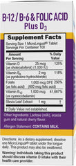 Superior Source No Shot bottle label detail shows B vitamins and D-3 blend