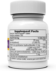 Closeup of dissolving tablets from Superior Source No Shot illustrating fast sublingual absorption