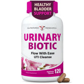 Supermed Research Urinary Biotic bottle promotes daily bladder support.