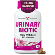 Supermed Research Urinary Biotic bottle promotes daily bladder support.
