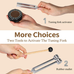 SUPERNIGHT 256 Hz tuning fork used during yoga session.