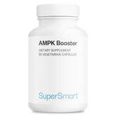 Supersmart AMPK Booster bottle front with capsules for daily energy support