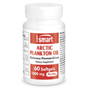 Supersmart Arctic Plankton Oil bottle showcasing daily omega-3 support.