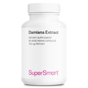 Supersmart Damiana leaf capsules label front for easy daily use