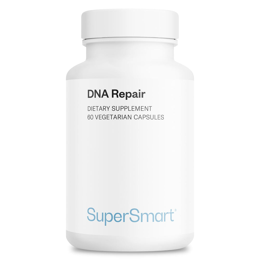 Supersmart DNA Repair bottle pour shows convenient daily antioxidant support.