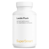Supersmart Lectin Flush bottle front showing vegetarian capsules for digestive support.