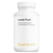 Supersmart Lectin Flush bottle front showing vegetarian capsules for digestive support.
