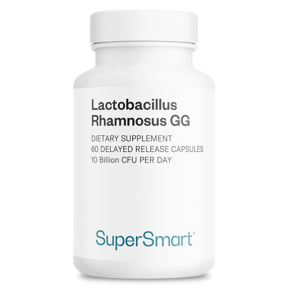 Supersmart LGG bottle front for daily probiotic support.