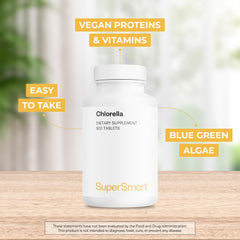 Yaeyama Chlorella ingredients label on packaging.