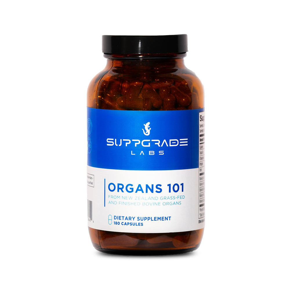 Suppgrade Labs Organs 101 bottle-front view for daily nutrient support