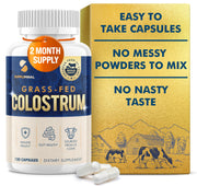 Suppliminal Colostrum Capsules: 120-count bottle for daily immune and digestive support
