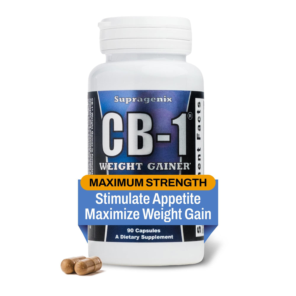 Supragenix CB-1 weight gainer bottle for convenient daily use and mass support