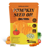 SUPRANOURISH Pumpkin Seed Oil Complex bottle front signals high-potency daily wellness support.