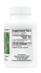 Supreme Nutrition Chaste Tree Supreme capsules ready for everyday vegetarian use.