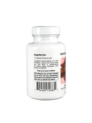 Close-up of capsules emphasizing vegetarian formula free from binders