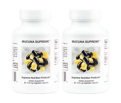 Supreme Nutrition Mucuna Supreme capsules bottle for pure herb supplementation on the go