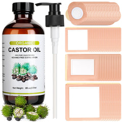 Suquuee castor oil pack belly-button patches for a relaxing self-care session.