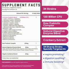Surebounty Probiotics for Women capsule for daily use shows easy-to-swallow veggie capsule