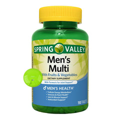 SUREFECT Spring Valley men's multivitamin bottle front view supports daily wellness