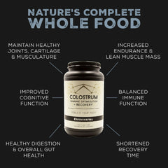 Surthrival Colostrum capsules pack shown for convenient daily supplementation.