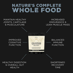 Surthrival Colostrum Powder with spoon for daily use.