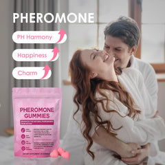 SUUDUUL Pheromone Gummies close-up – strawberry flavor for daily enjoyment.