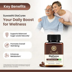 DiaCurex bitter melon leaf image suggests traditional balance and natural vitality
