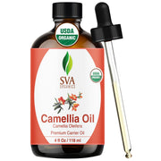 Aceite camelia SVA en botella con gotero para dosificación precisa