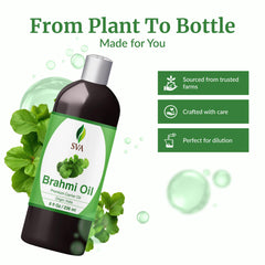 SVA Brahmi Oil used in face care for light hydration