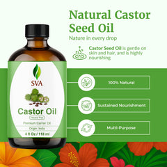 SVA Castor Oil raw seeds highlight natural source and quality