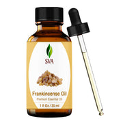 SVA Frankincense essential oil bottle with dropper for diffuser and skincare routines
