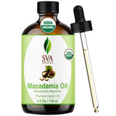 SVA Macadamia Oil bottle pour for skin and hair hydration