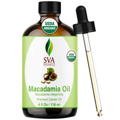 SVA Macadamia Oil bottle pour for skin and hair hydration