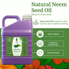 SVA Neem Oil scalp massage—drops applied to nourish the scalp