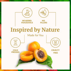 SVA Organics Aceite de albaricoque aplicado en cuero cabelludo para cabello nutrido.