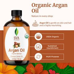 SVA Organics Argan Oil on hand showing light non-greasy texture