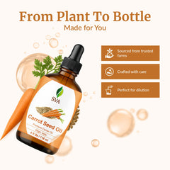 SVA Carrot Seed Oil for hair care routine.