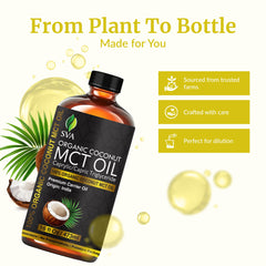 SVA MCT Oil on face as light moisturizer