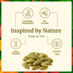SVA Organics pumpkin seed oil on skin for non-greasy hydration.