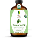 SVA Tamanu oil bottle for skin care and massage.