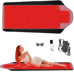 Svlseiia red light therapy mat with full back coverage for easy sessions.