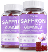 Svovita saffron gummies bottle for convenient daily wellness.