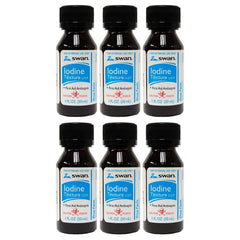Swan Iodine Tincture drops for quick antiseptic application on minor injuries.