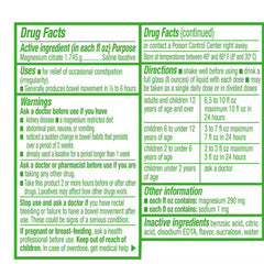 Swan label close-up highlighting lemon flavor and serving size