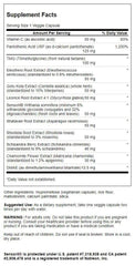 Swanson Adrenal Essentials capsules close-up highlighting vegetarian, non-GMO formula for adrenal health