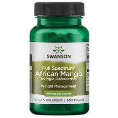 Swanson African Mango 400mg box display highlighting accessible nutrition