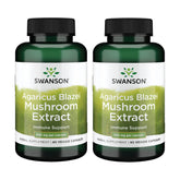 Swanson Agaricus Blazei Mushroom Extract bottle front with 500 mg capsules for cellular immune support