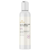 Swanson Aloe Vera Deep Heating Rub bottle showing soothing heat for sore muscles.