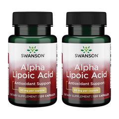 Swanson Alpha Lipoic Acid 50 mg bottle offers antioxidant support for daily wellness